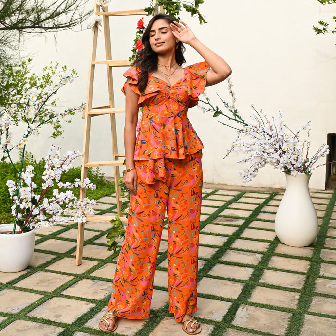 Valencia Orange Co-ord Set